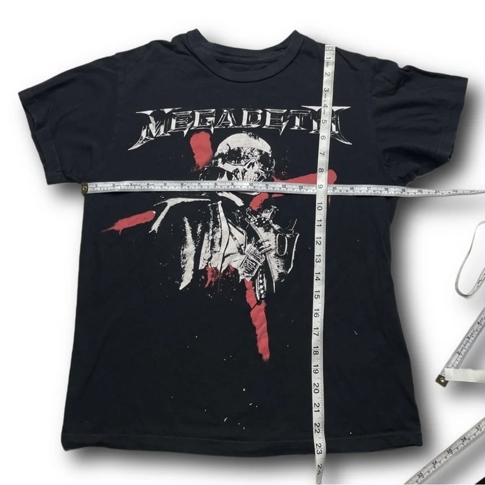 Megadeth Heavy Metal Thrash Metal Dave Mustaine Skeleton graphic tshirt - medium - Picture 6 of 7